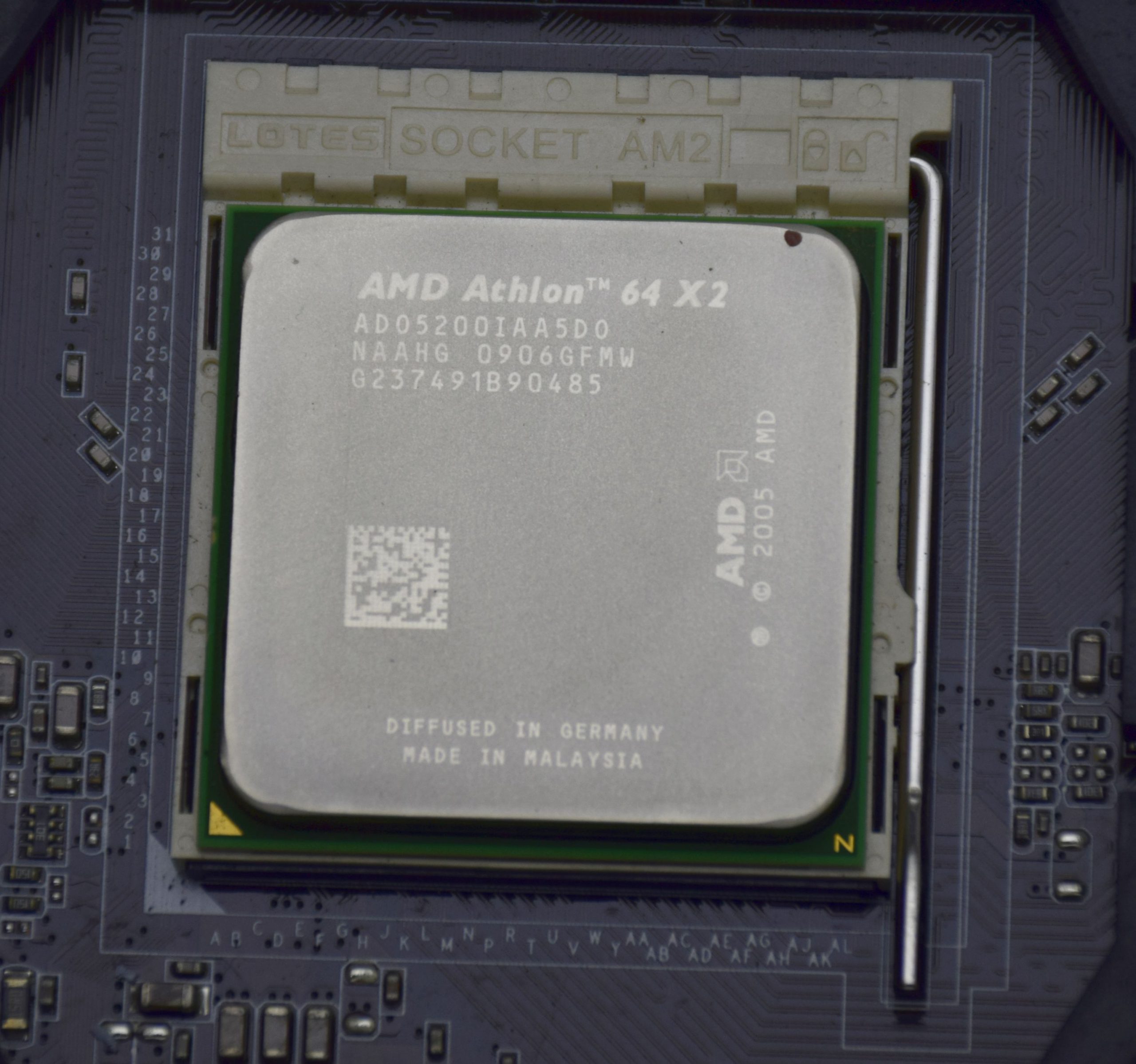 ASUS M3A78-EM Motherboard AMD 780G, AMD Hammer, w/ AMD Athlon 2,7GHz CPU TESTED - Image 2