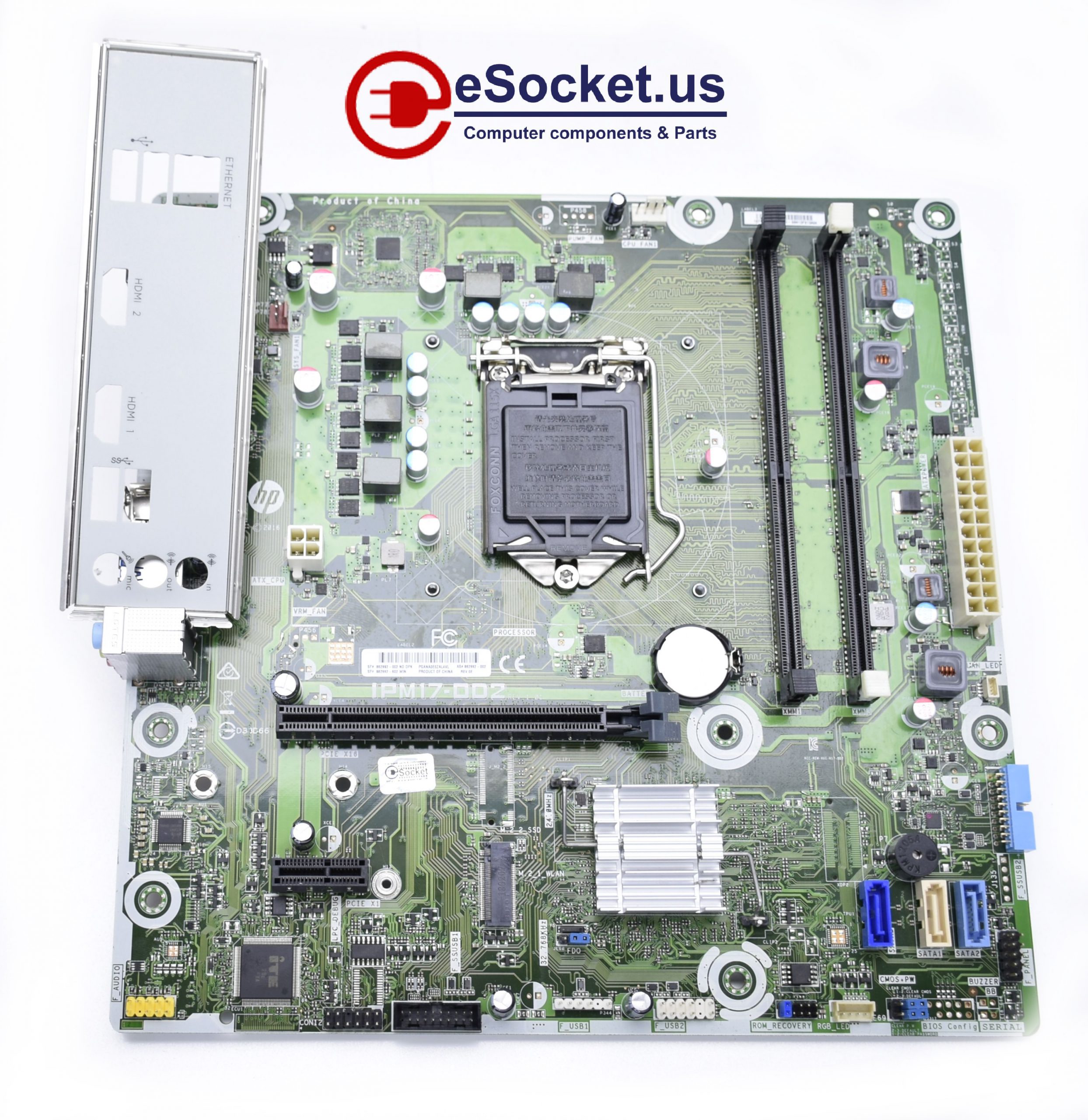 HP Omen Motherboard IPM17-DD2 LGA 1151 862992-002 w/ I/O Shield TESTED