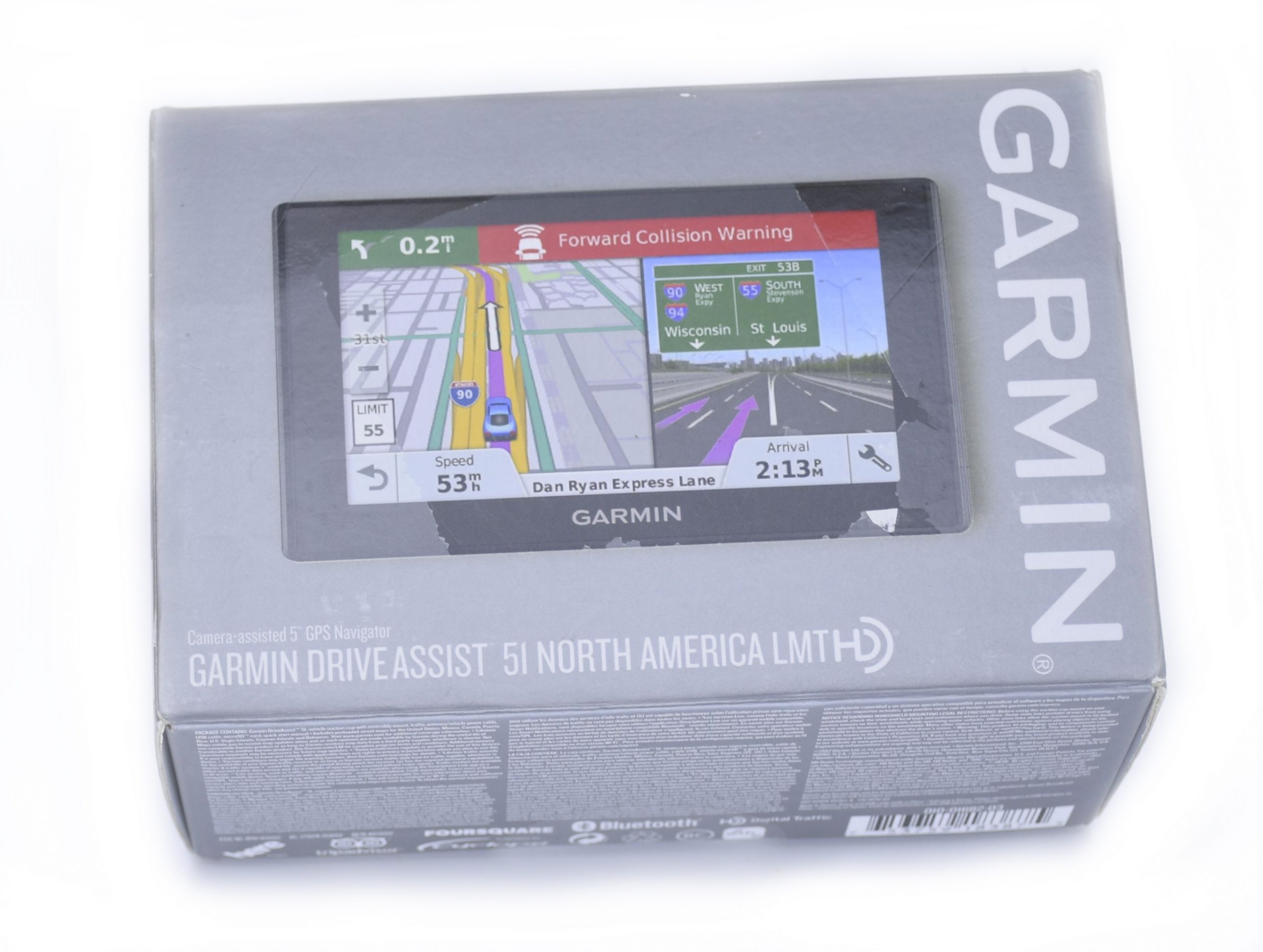 Garmin DriveAssist 51 LMTHD w/ Lifetime Maps & live traffic & Dashcam & 16GB SD