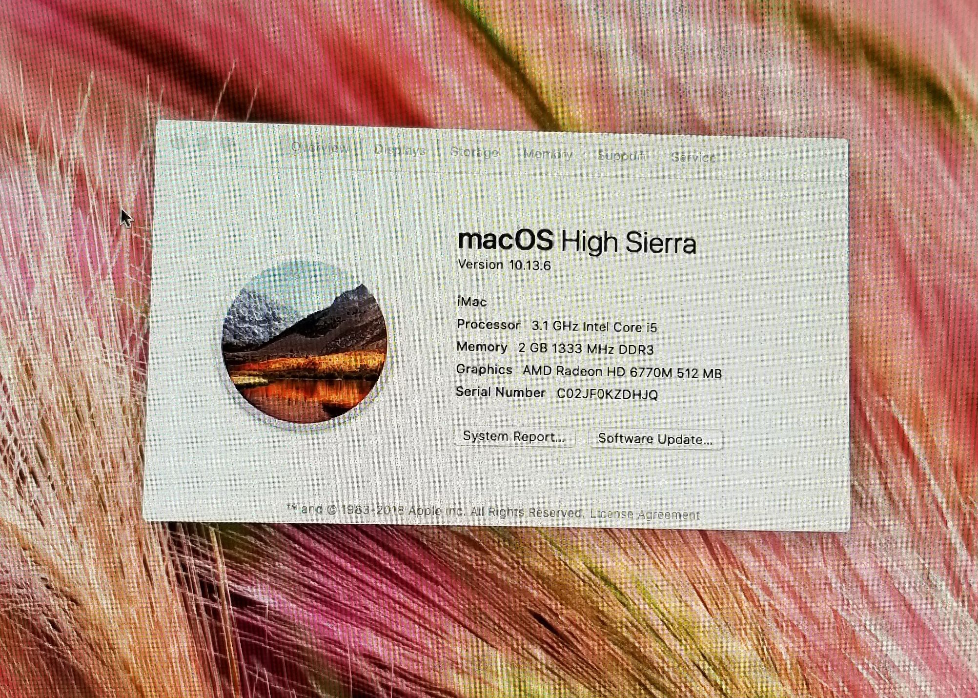 Apple iMac A1312 Mid 2011 Logic Board 820-2828-A w/ CPU i5-2400 3.1 GHz TESTED - Image 4