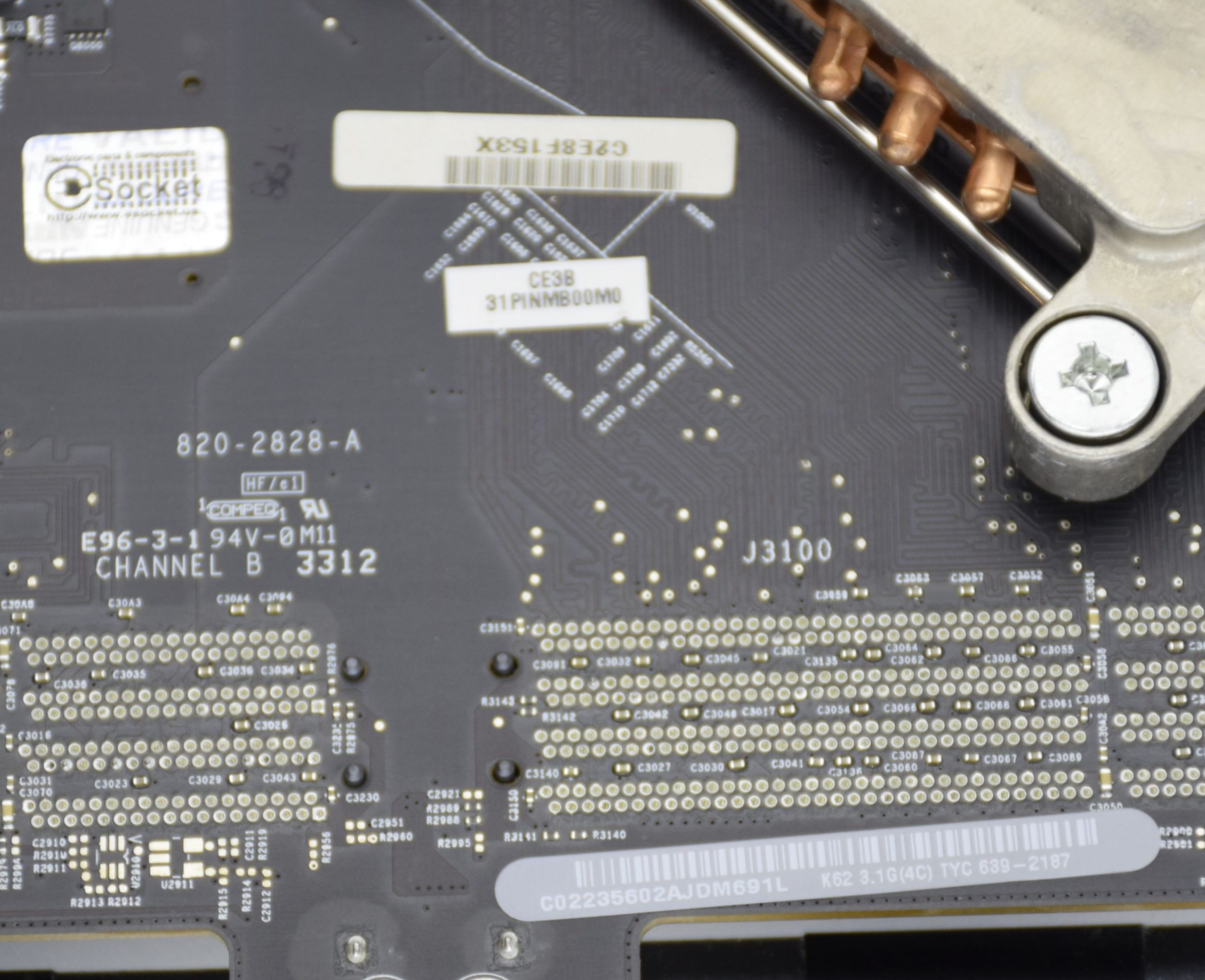 Apple iMac A1312 Mid 2011 Logic Board 820-2828-A w/ CPU i5-2400 3.1 GHz TESTED - Image 3