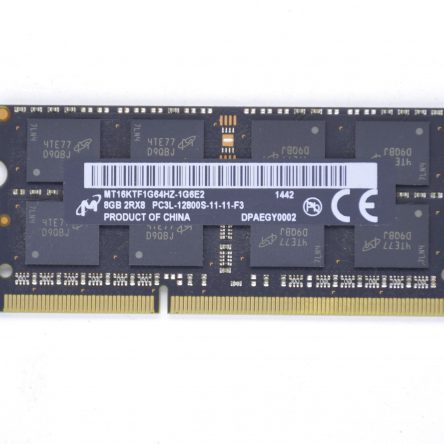 MICRON 8GB MT16KTF1G64HZ-1G6E2 2RX8 PC3L-12800S-11-11-F3 SODIMM 204 PIN MAC RAM