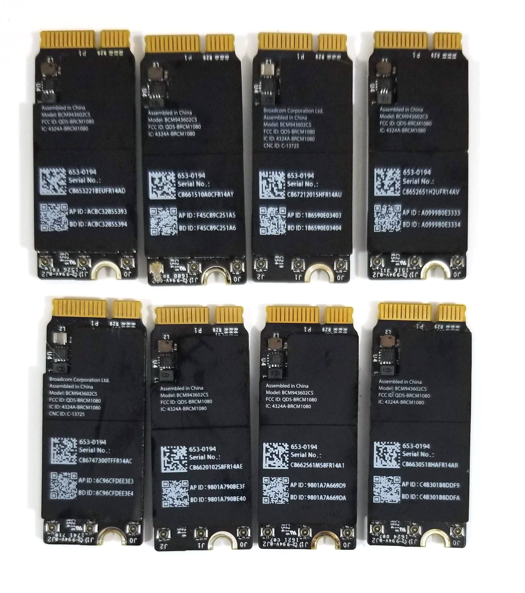Apple A1425 A1502 A1398 653-0194 WiFi Bluetooth 4.0 Airport Card BCM943602CS