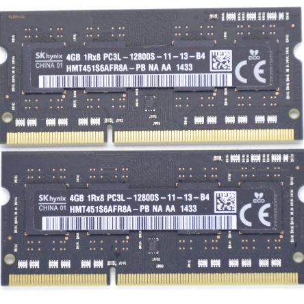 SK hynix 8GB (2x4GB) 1Rx8 PC3L-12800S Apple RAM Memory HMT451S6AFR8A-PB