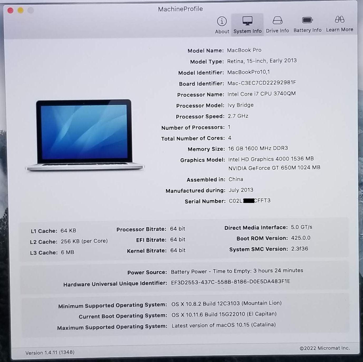 MacBook Pro 15 A1398 Early 2013 i7 2.7GHz 16GB Logic Board 820-3332-A Dual GPU - Image 5