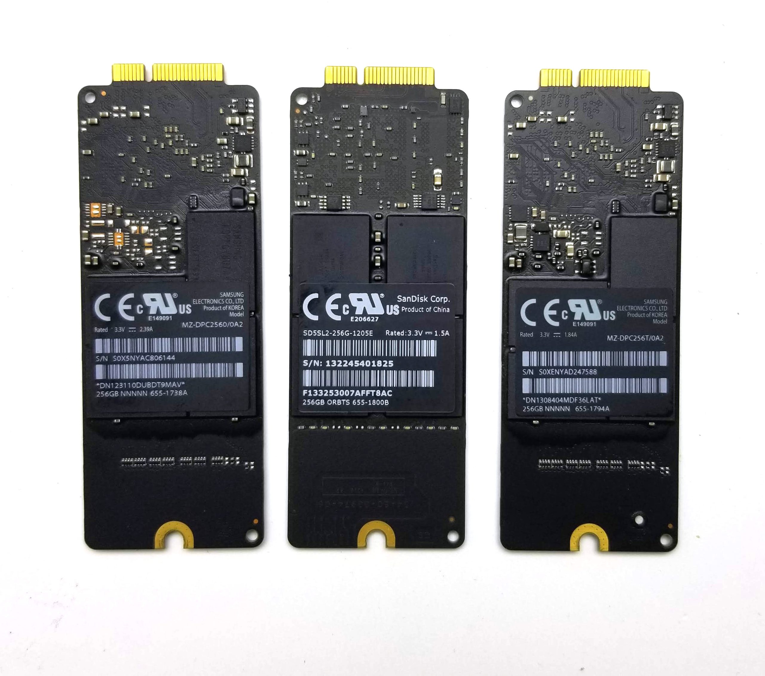 256GB Apple SSD - MacBook Pro Retina 13" A1425, 15" A1398 2012, Early 2013
