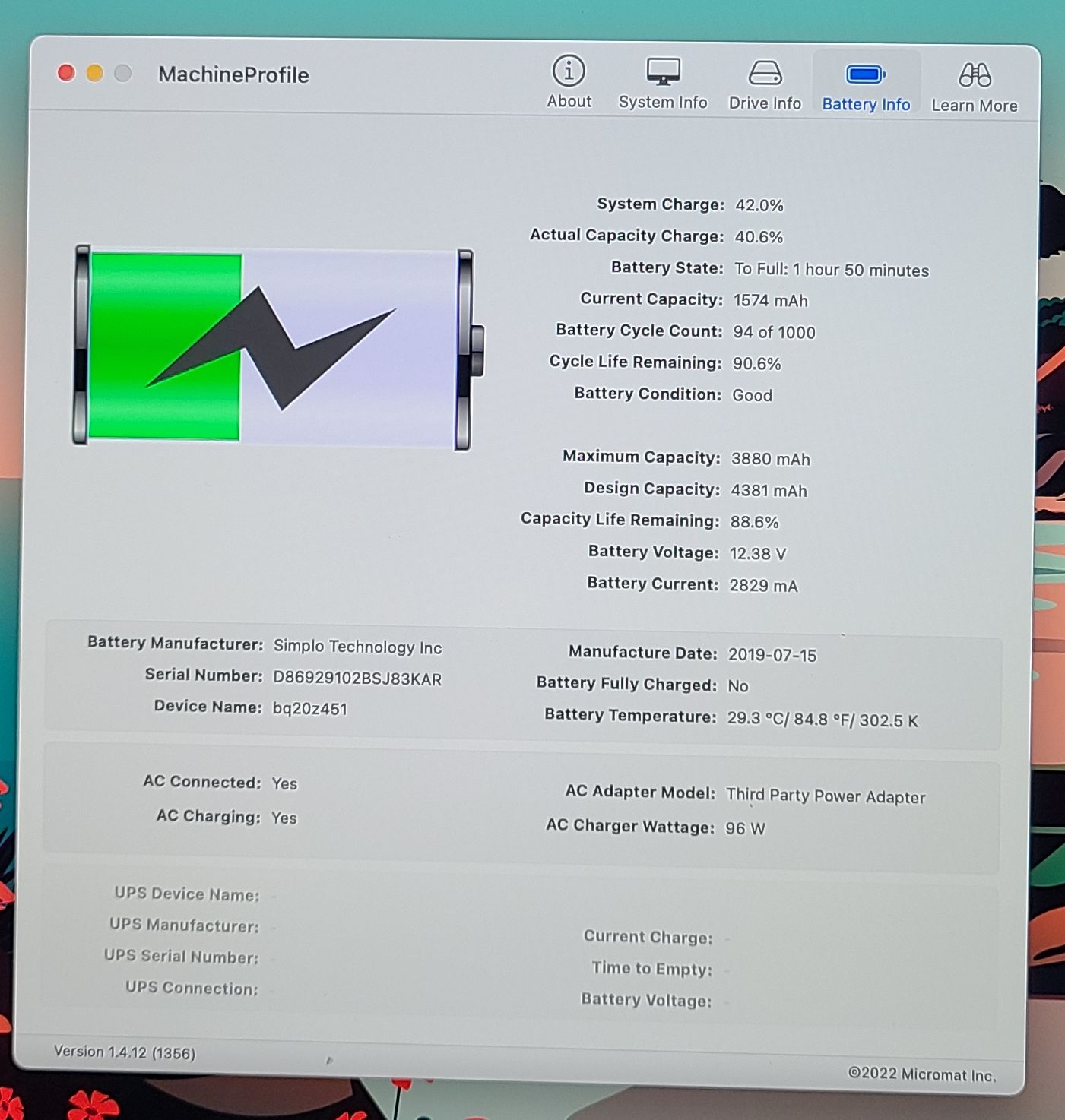 GRD B MacBook Air 13” A1932 Silver Top Case Keyboard Touchpad Battery & more - Image 2