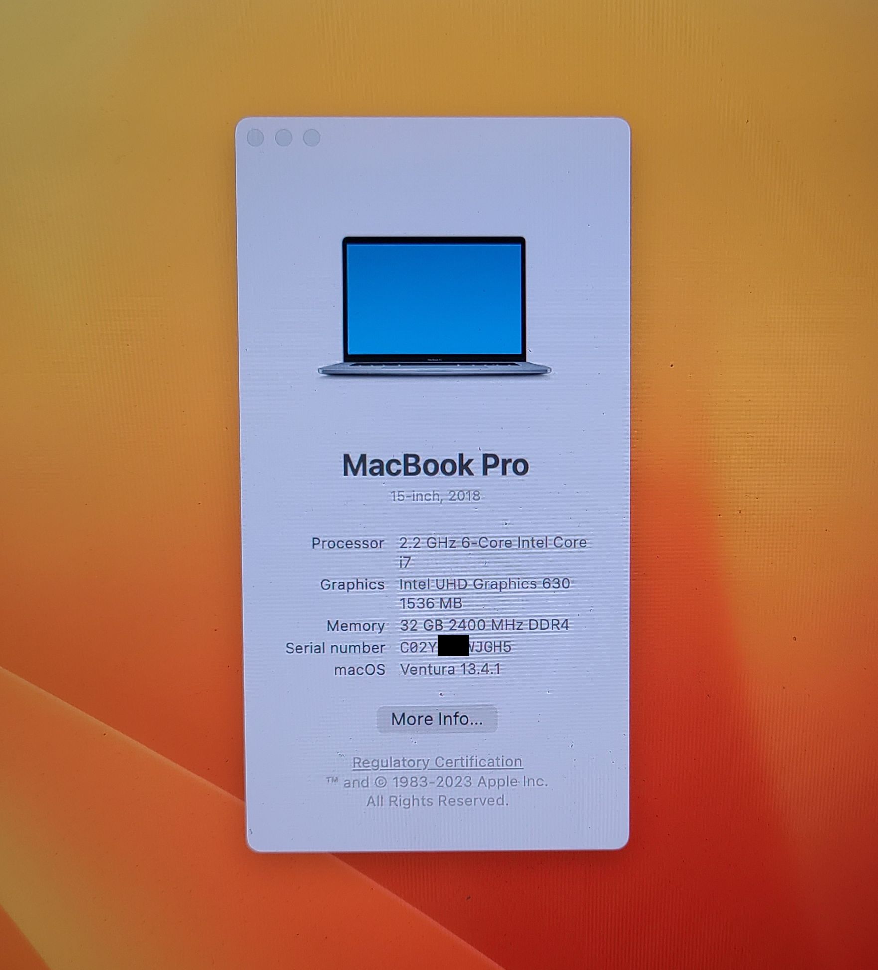 MacBook Pro 15" A1990 2018 i7 2.2Ghz 32GB 512GB Logic Board 820-01041-A READ - Image 8