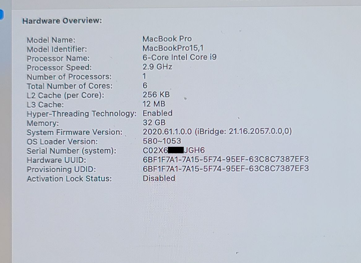 MacBook Pro 15 A1990 2018 i9 2.9Ghz 32GB 512GB Logic Board 820-01041-A + ID - Image 7
