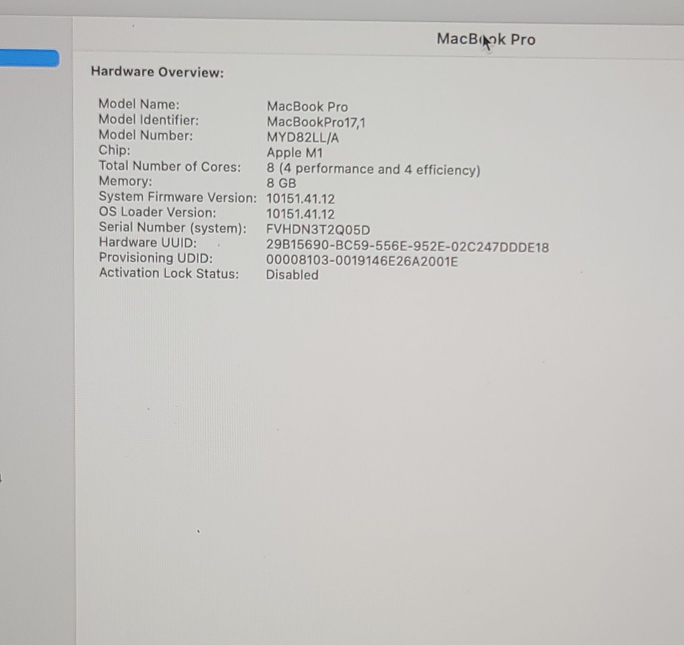 Apple 2020 MacBook Pro 13" MYD82LL/a M1 3.2GHz (8-Core GPU) 8GB RAM 256GB SSD - Image 9