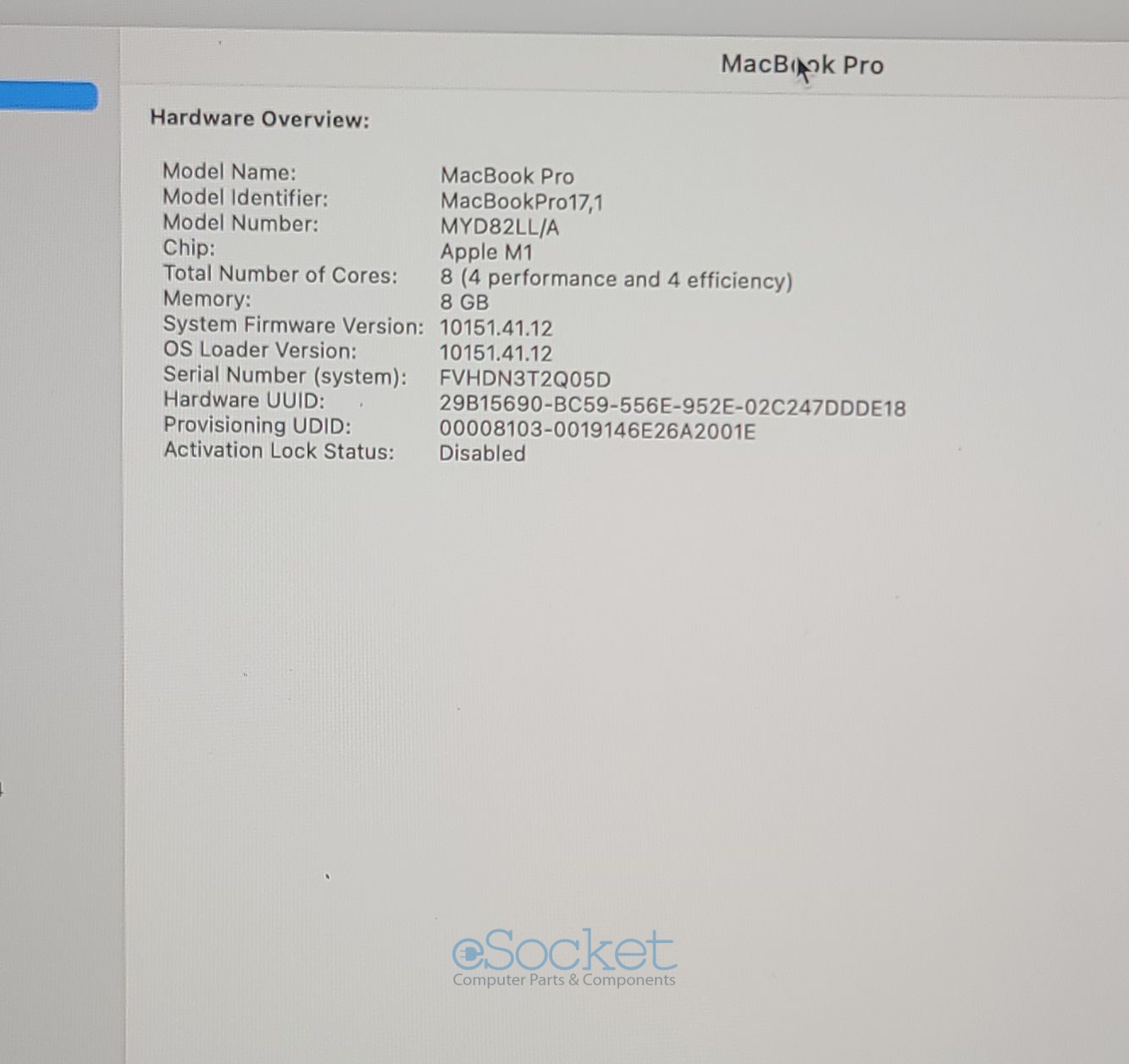 Apple 2020 MacBook Pro 13" M1 3.2GHz (8-Core GPU) 8GB RAM 256GB SSD - Image 14