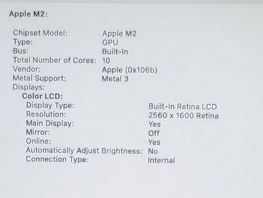 Apple 2022 MacBook Pro 13" MNEH3LL/A M2 3.4GHz (10-Core GPU) 8GB RAM 256GB SSD - Image 11