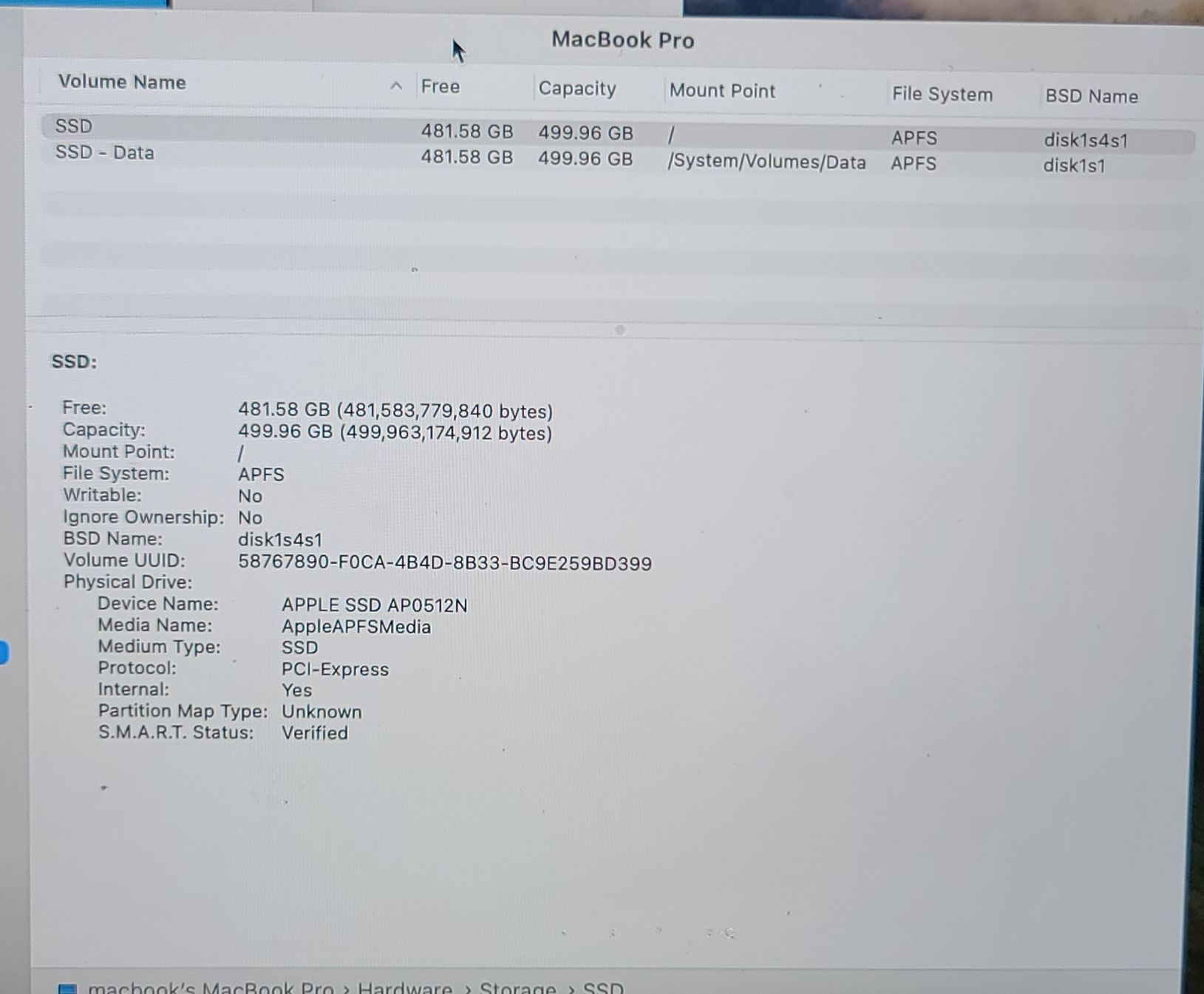 MacBook PRO A2159 2019 Logic Board 1.4GHz i5 8GB 512GB 820-01598-A + Touch ID - Image 7
